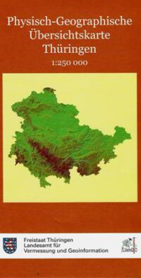 Physisch-Geographische Übersichtskarte Thüringen