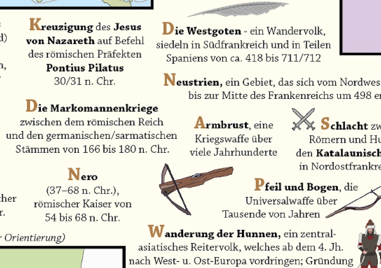 <b>Poster - Europäische Geschichtsereignisse</b> - Von der späten Bronzezeit ins Frühe Mittelalter – Entdecke die Geschehnisse der Vergangenheit – Bild 8